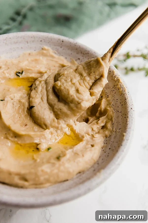 Roasted Cauliflower Parsnip mash with spoon