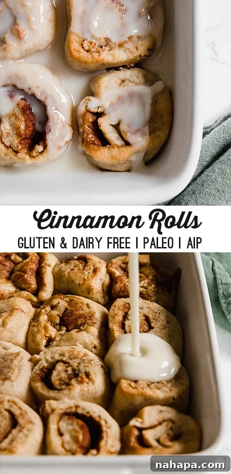 Comforting AIP Cinnamon Rolls 6 Cinnamon Rolls