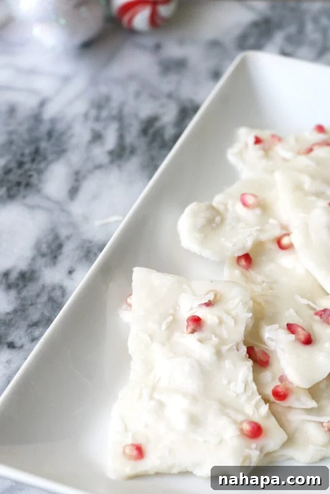 Paleo and AIP-friendly Peppermint Bark, a no-bake healthy holiday gift idea.