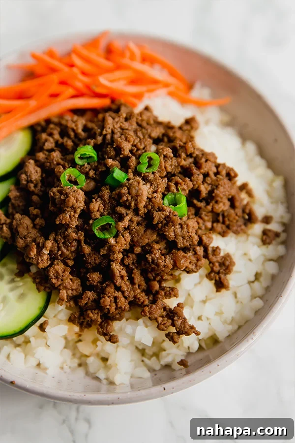 Korean Ground Beef Bowls