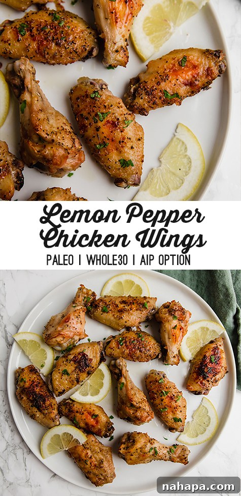 Zesty Lemon Pepper Wings 6 A full spread of lemon pepper chicken wings with dipping sauce, ready for serving.