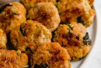 Creamy Spinach Artichoke Chicken Sweet Potato Bites