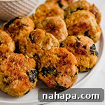 Spinach & Artichoke Chicken Poppers