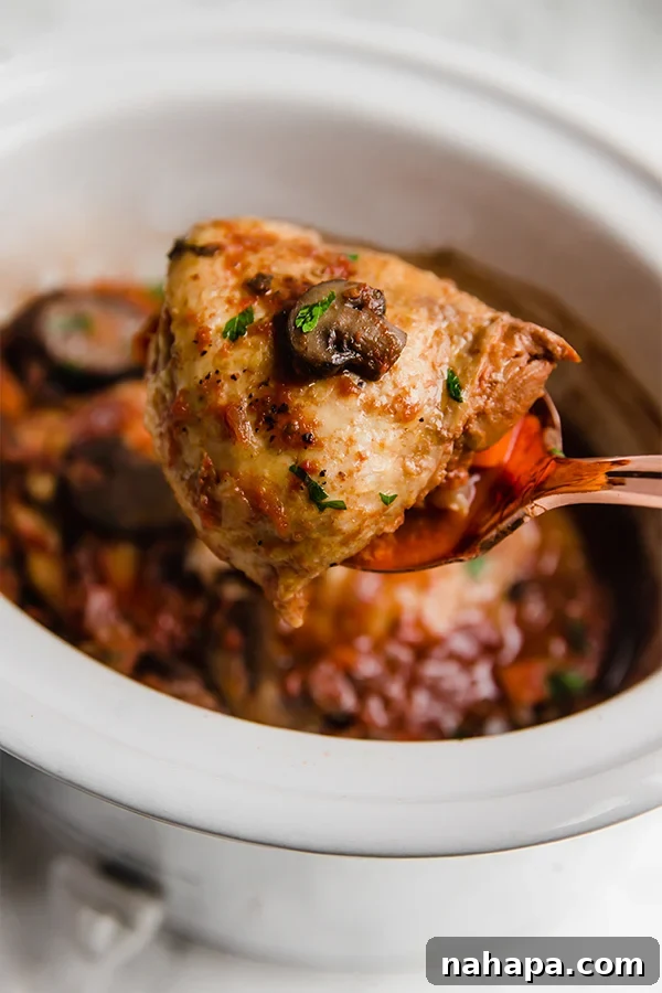 Chicken Cacciatore in Slow Cooker