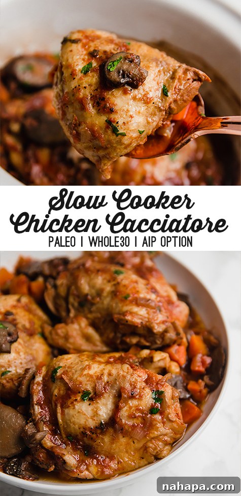 Slow Cooker Cacciatore Pinterest Pin