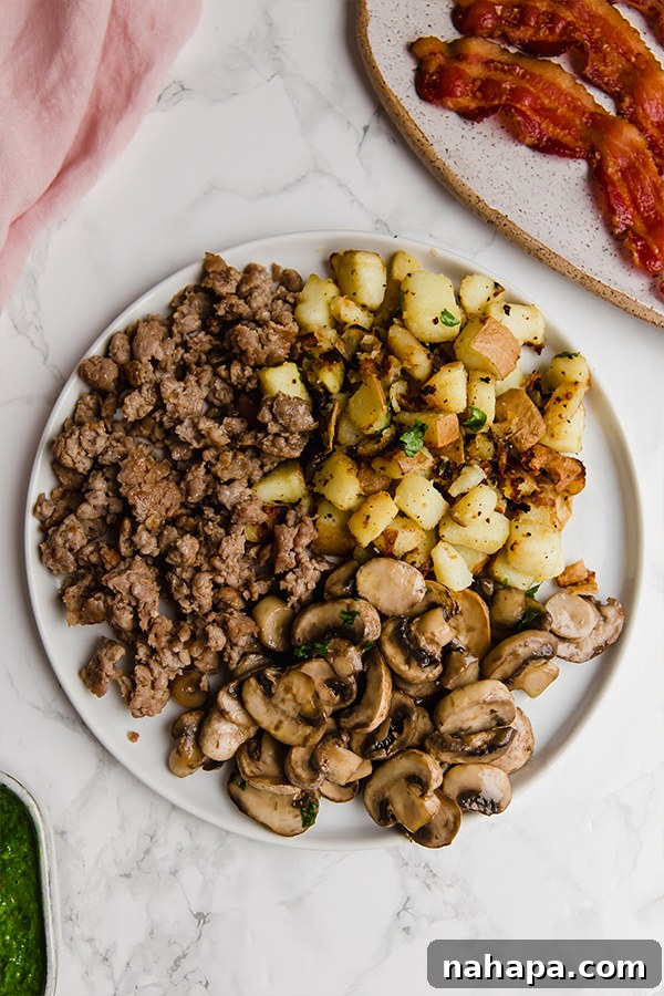 Prep Ahead Paleo AIP Egg Free Sausage Breakfast Burritos 7 Ingredients for AIP Sausage Breakfast Burrito