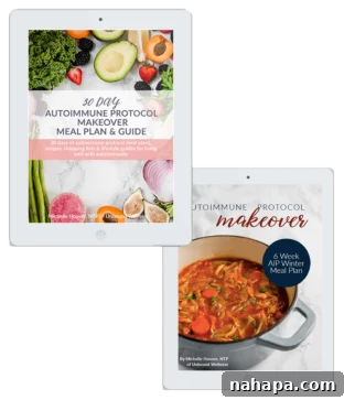 Winter Meal Plan Bundle: 30-day AIP guide and 6-week recipes.