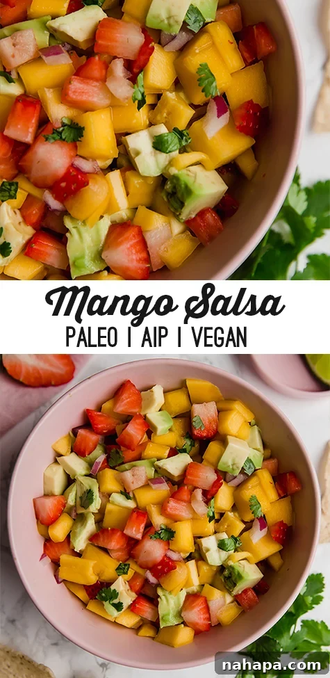 Pin-friendly image of Strawberry Mango Salsa