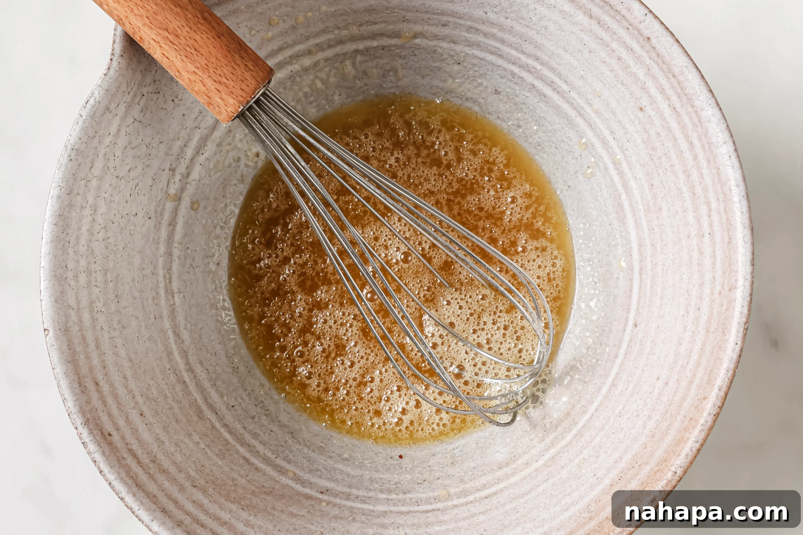 Wet ingredients for edible brownie batter