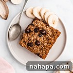 Chocolate Banana Baked Oatmeal