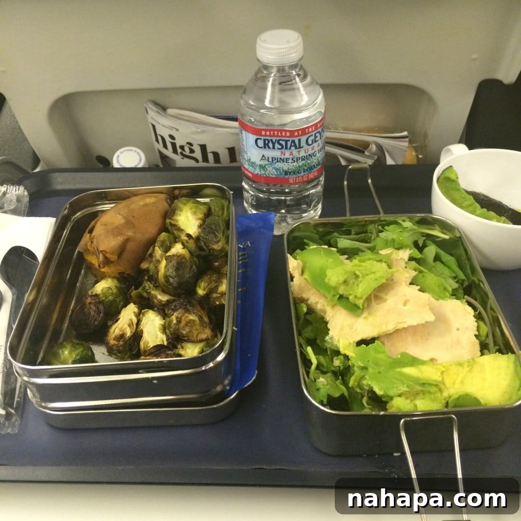 A meticulously prepared AIP meal in a travel container.