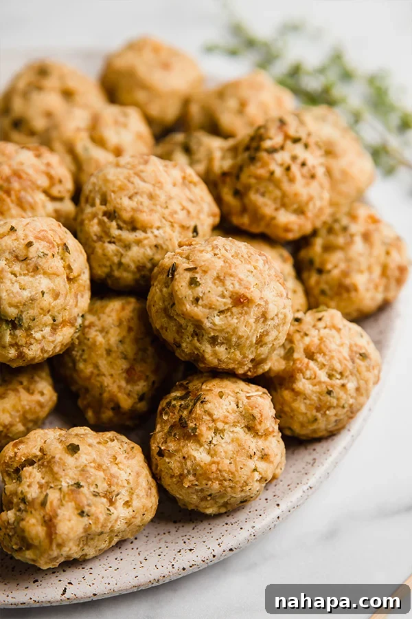 sausage balls on a plate