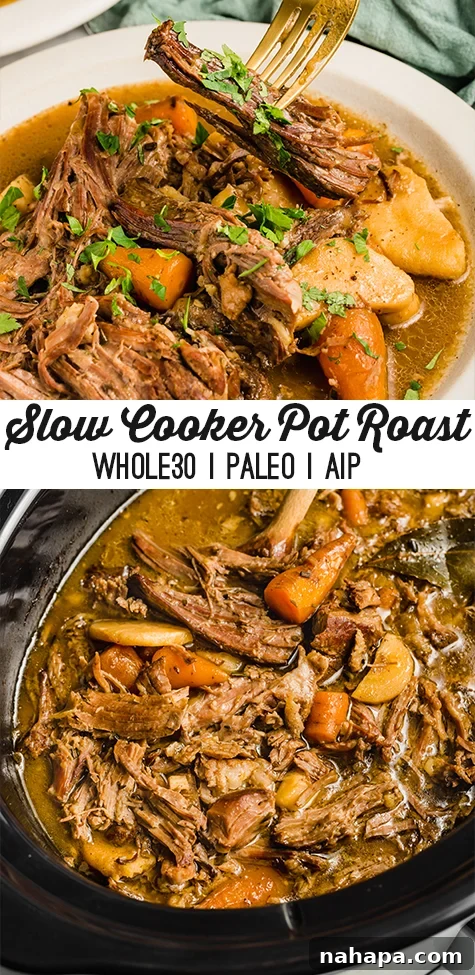 Pin for Slow Cooker Pot Roast Recipe