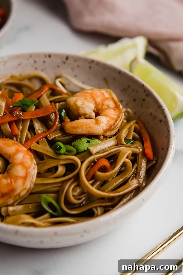 gluten free pad thai in bowl