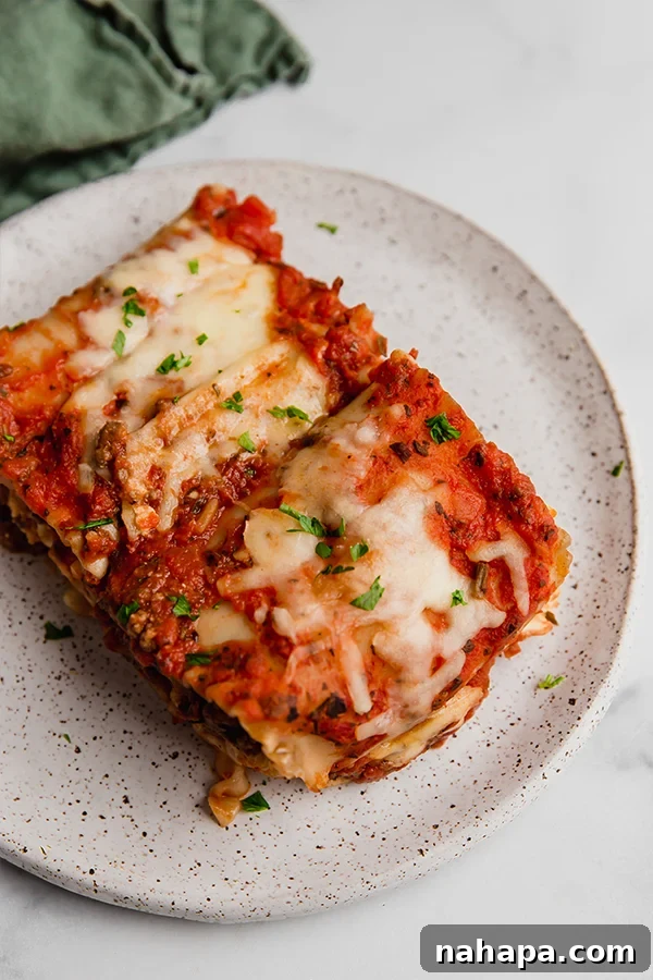 Make Ahead Gluten Free Dairy Free Lasagna Roll Ups 6 lasagna roll ups on plate