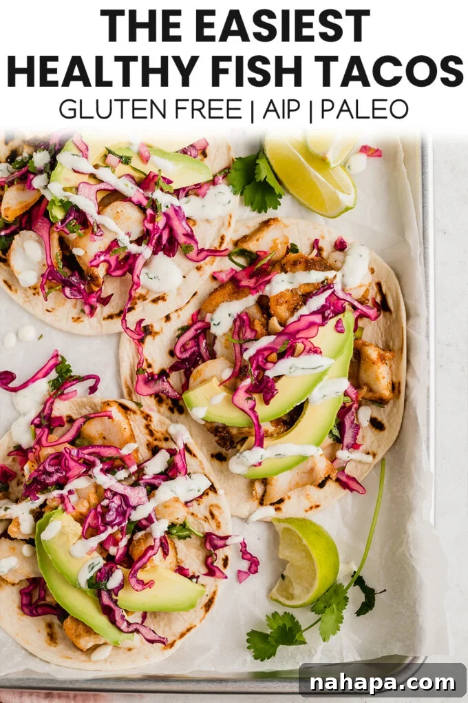 Effortless Fish Tacos with Zesty Slaw 8 A Pinterest-friendly image of fish tacos, showing a close-up of the delicious filling.