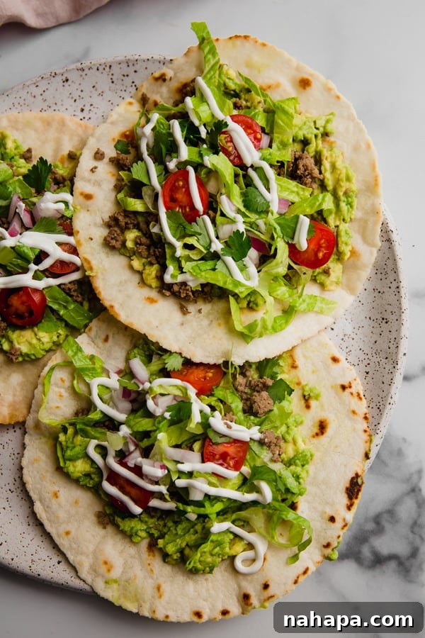 Paleo Ground Beef Tostadas