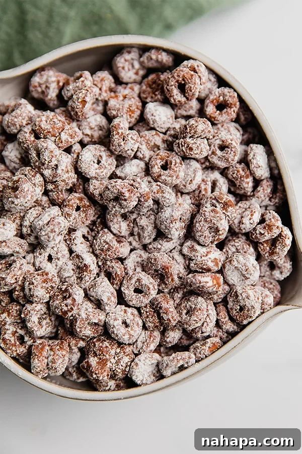Gluten-Free Puppy Chow with Lovebird Cereal