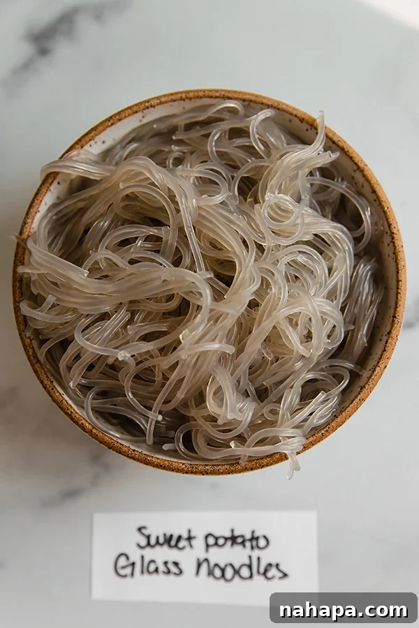 Top 4 Gluten Free Pasta Varieties 6 sweet potato noodles in a bowl