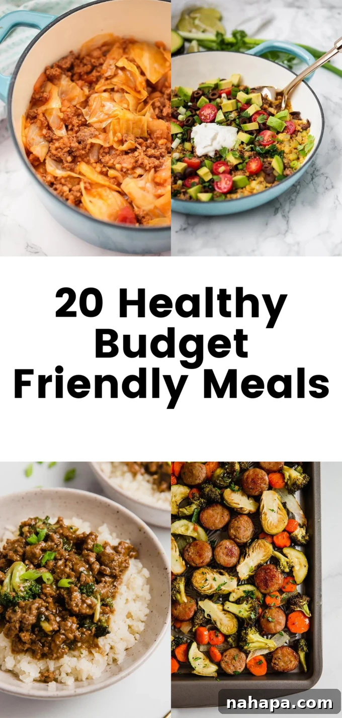 20 Healthy Budget-Friendly Meals