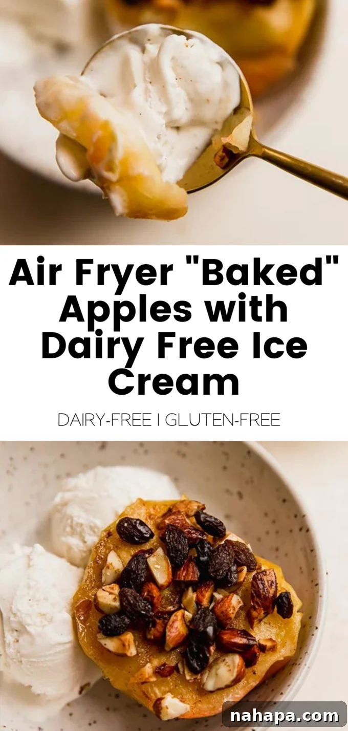 Warm Air Fryer Apples with Dairy-Free Ice Cream 11 img 20608 11