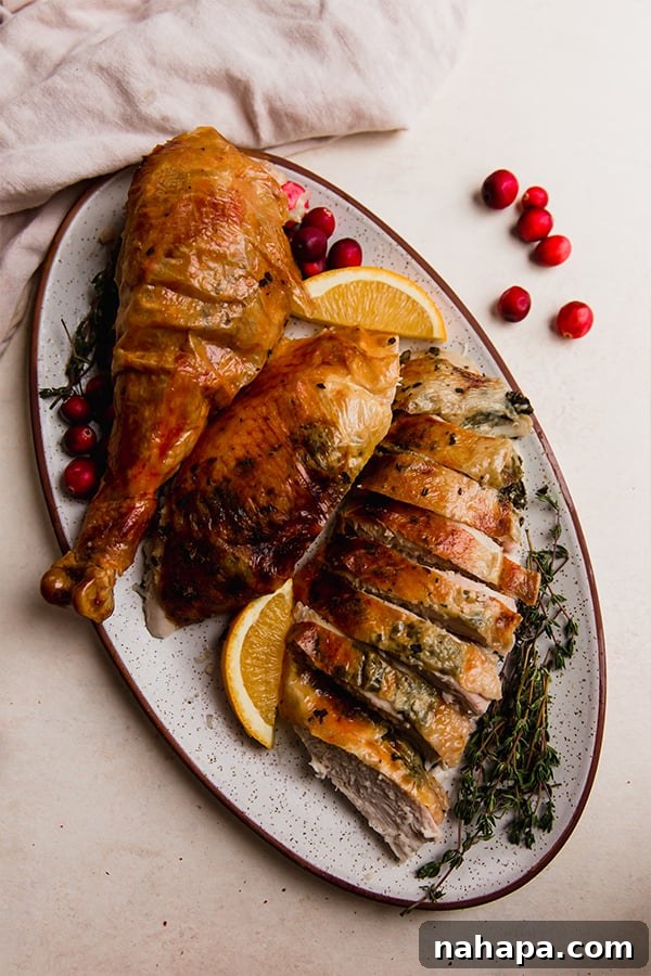 Cheesecloth Orange Herb Whole Turkey