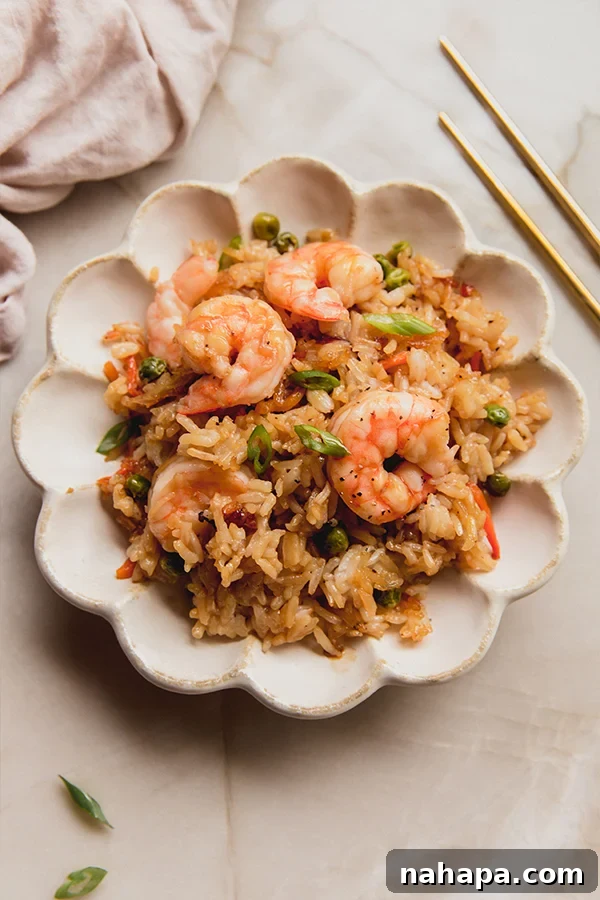 Sheet Pan Fried Rice with Shrimp