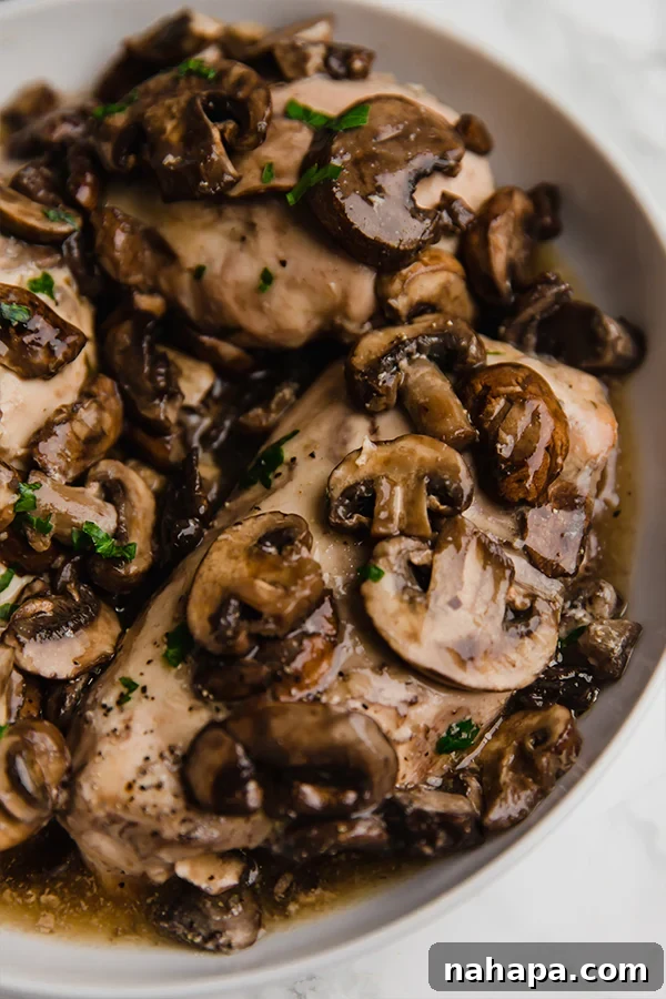 Set It and Forget It: 20+ Delicious Gluten-Free Slow Cooker Meals 11 Slow Cooker Chicken Marsala with mushrooms and parsley