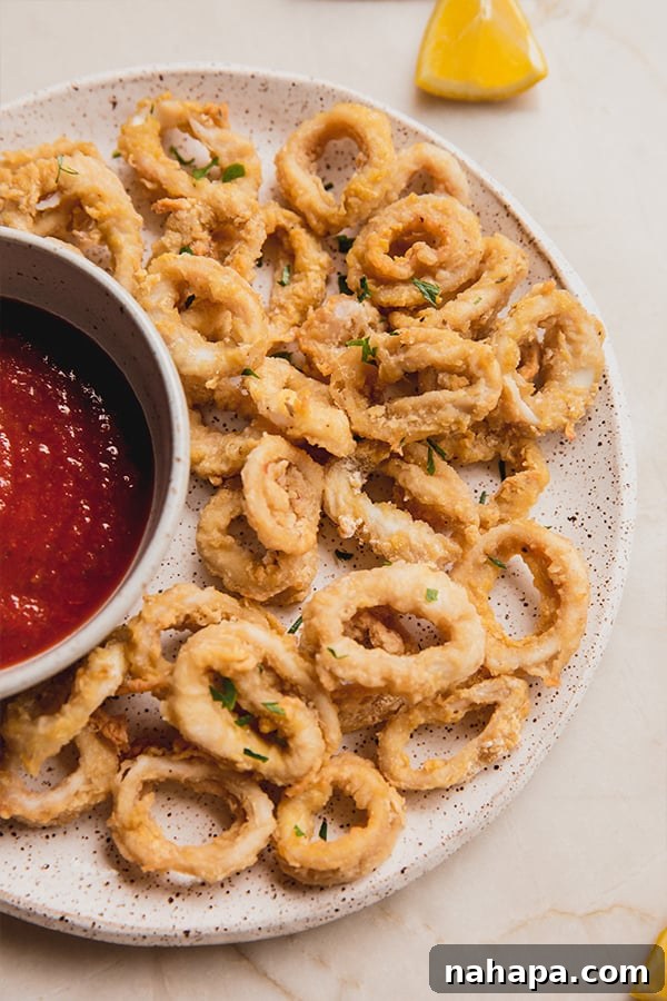 Air Fryer Golden Crispy Gluten Free Calamari 6 Crispy Calamari