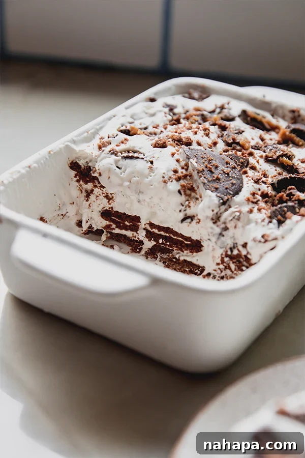 Classic 3 Ingredient Ice Box Cake {Gluten & Dairy Free}
