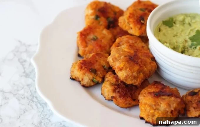 15 Simple Gluten and Dairy Free Lunch Solutions 12 Sweet potato chicken poppers served with a side of roasted broccoli and a dip.