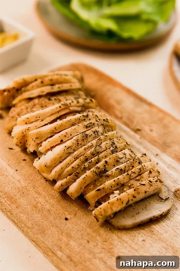 15 Simple Gluten and Dairy Free Lunch Solutions 10 Slices of homemade chicken lunch meat, perfect for sandwiches or salads.