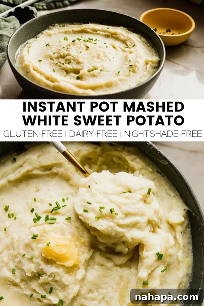 Creamy Instant Pot White Sweet Potato Mash 6 img 23894 6
