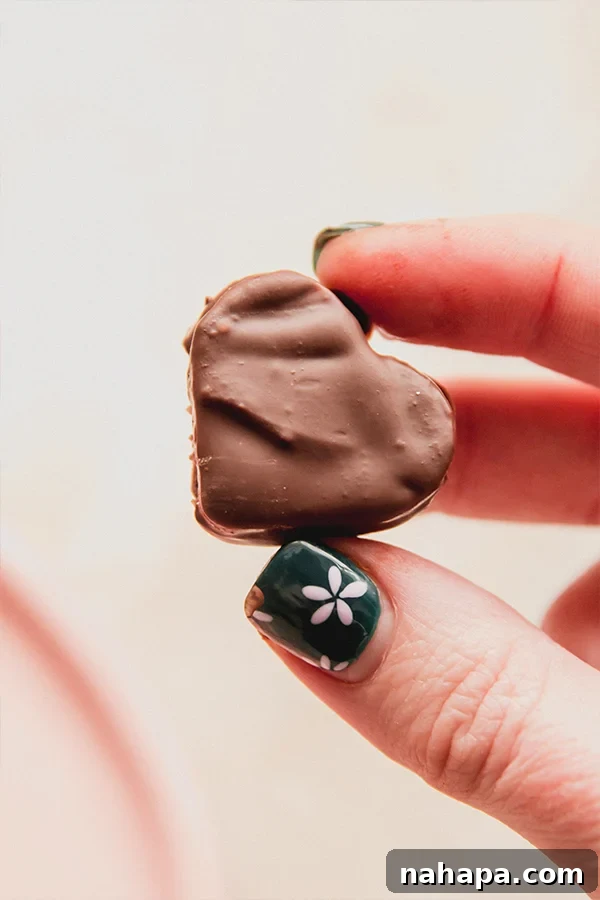 A selection of chocolate-covered strawberry gummies