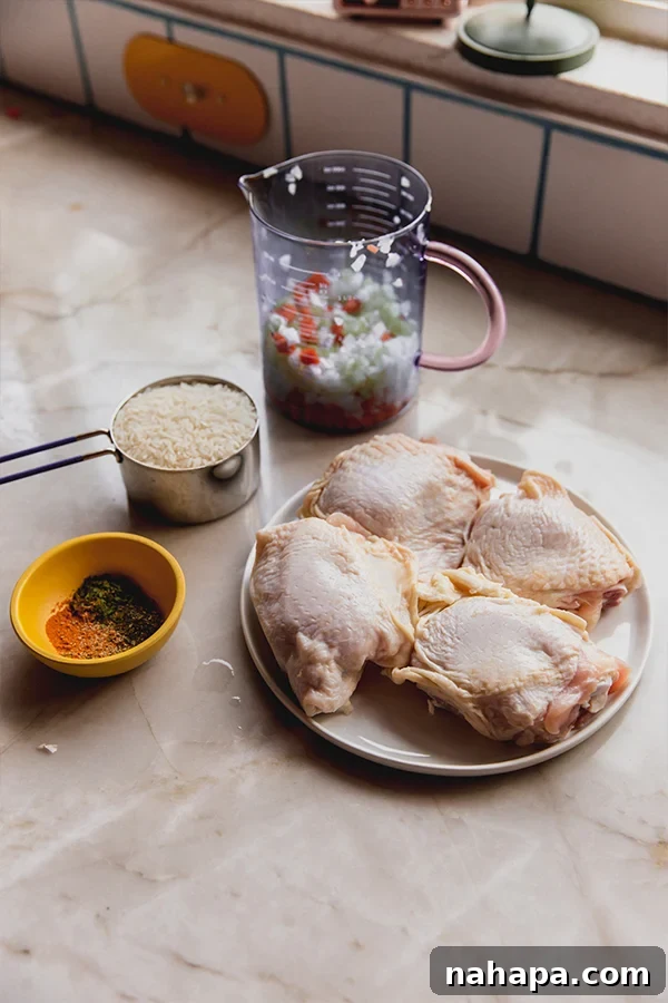 One-Pan Lemon Greek Chicken & Rice with fresh herbs