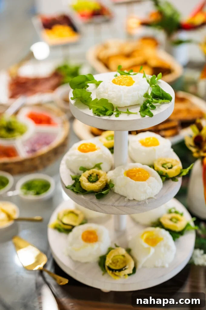 Cloud eggs breakfast by Chef Trimell