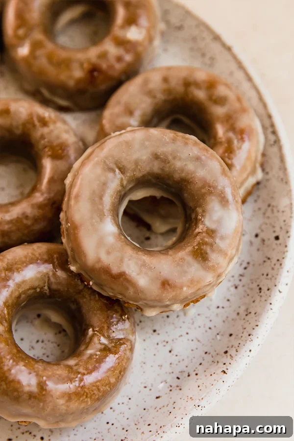Apple cider donuts on a platter.