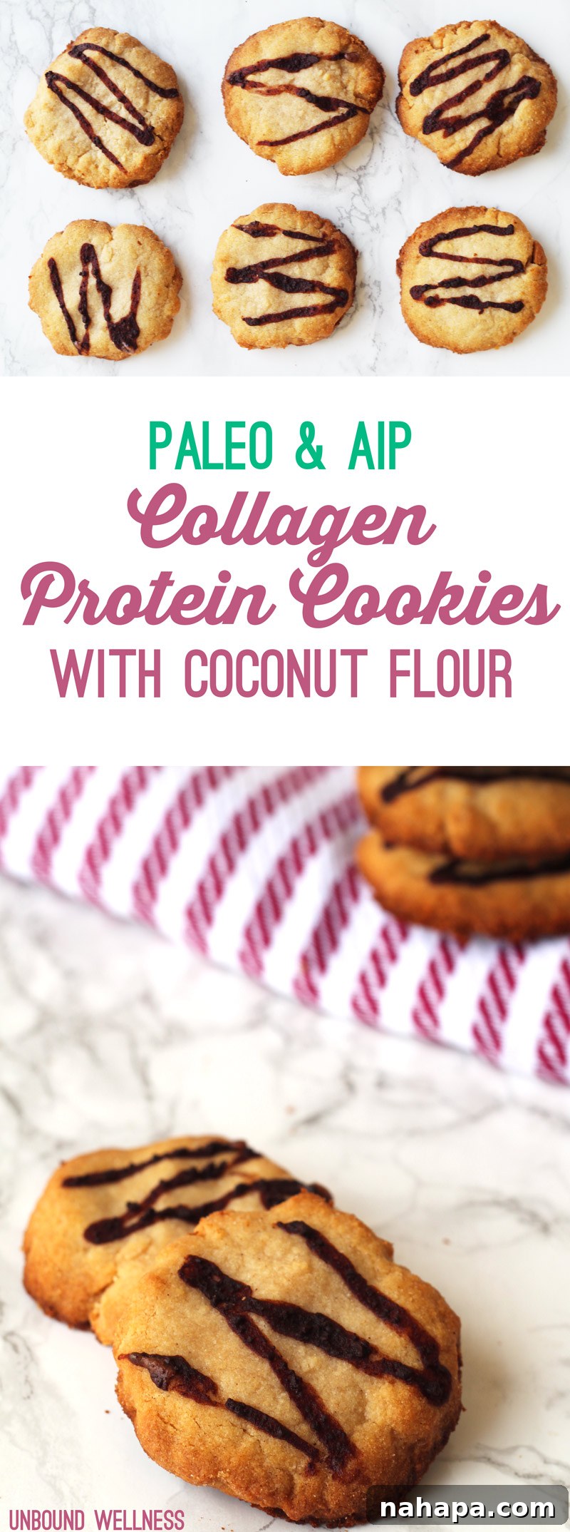 Nourishing Paleo and AIP Collagen Protein Cookies 6 Collagen Protein Cookies with Coconut Flour (paleo, AIP)