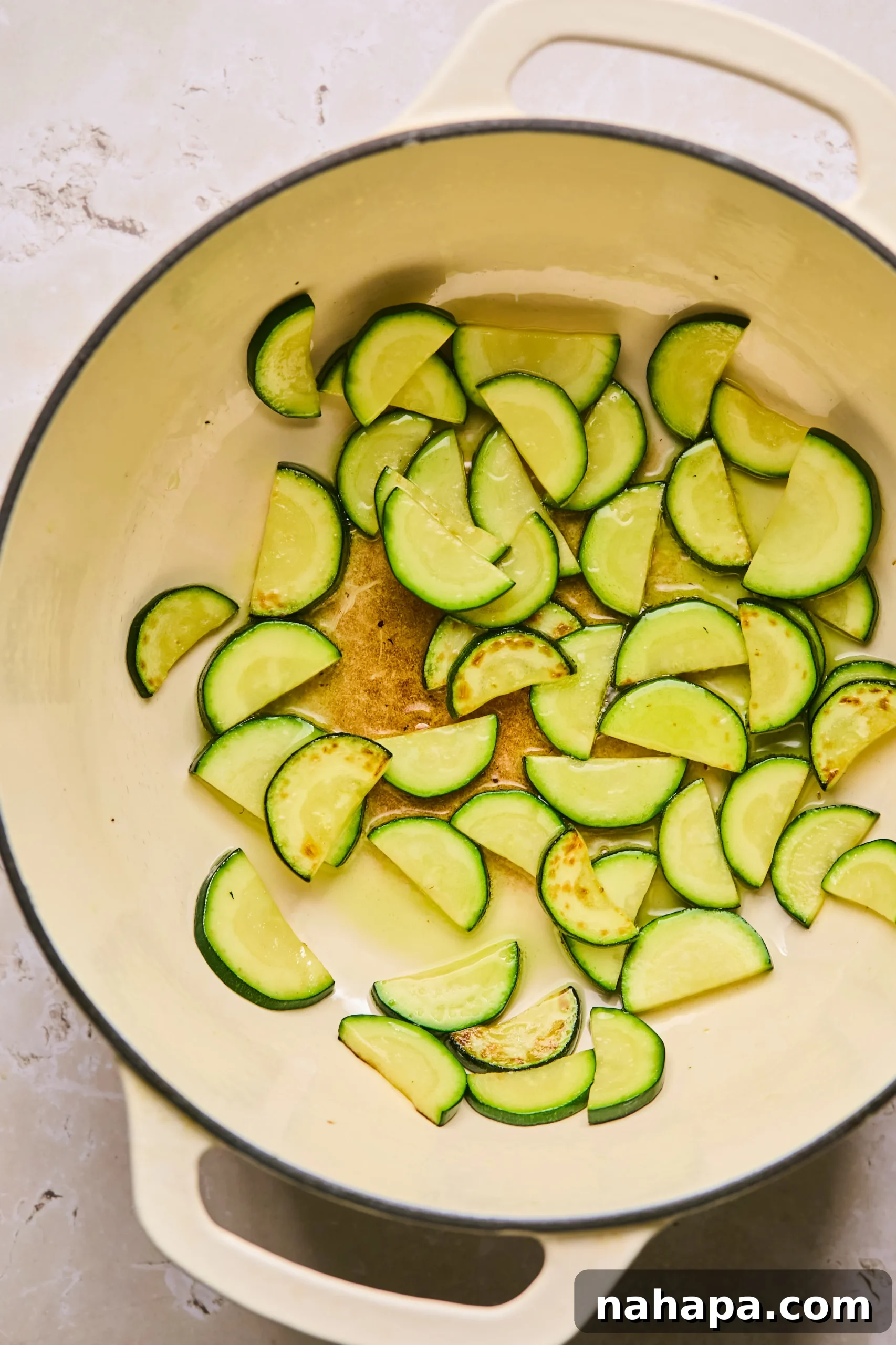 zucchini and avocado oil, sauted on stovetop