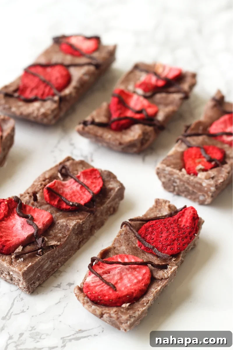Gut-Healthy Chocolate Strawberry Collagen Protein Bars Paleo AIP 2 Delicious Chocolate Strawberry Collagen Protein Bars, perfect for AIP, Paleo, and Gluten-Free diets