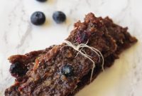 Oven Baked Ground Beef Jerky with Blueberry Paleo AIP Whole30