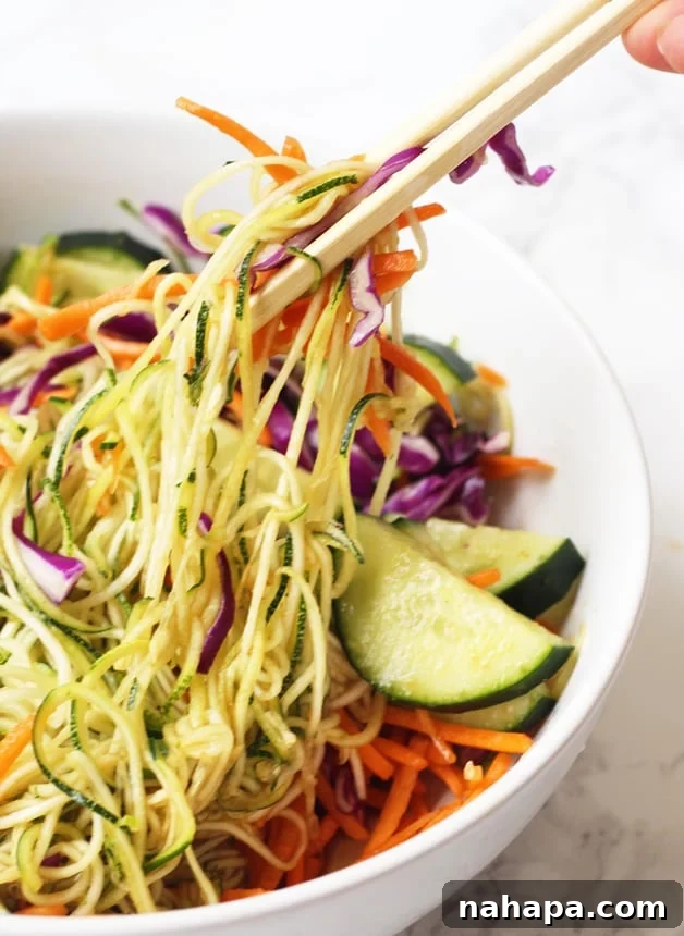 Asian Zucchini Noodle Bowl (Paleo, AIP, Whole 30)