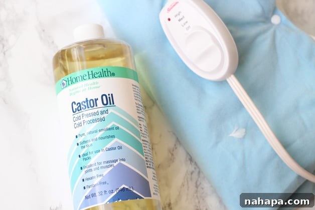 Castor Oil Pack components and application