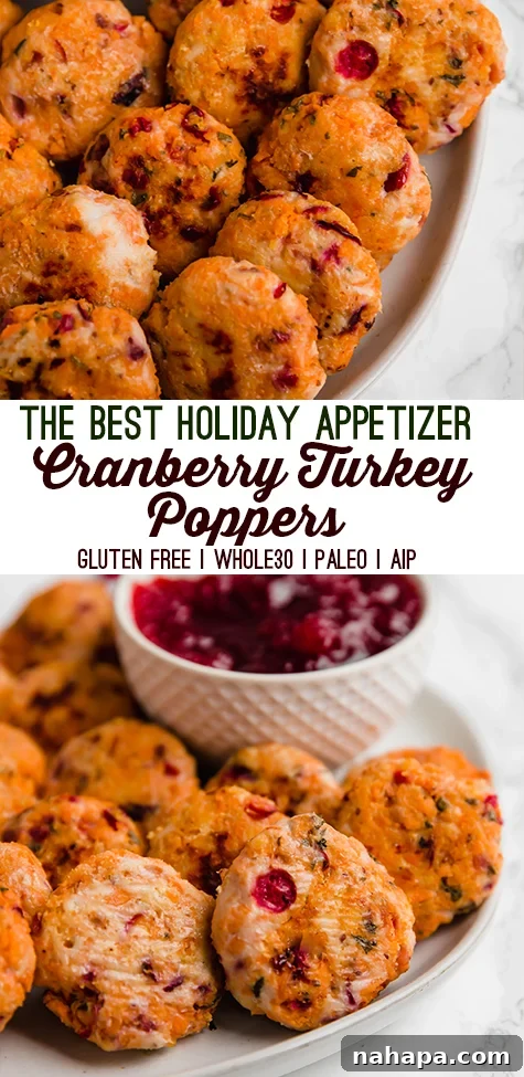 Pin for later: Cranberry Sweet Potato Turkey Poppers recipe