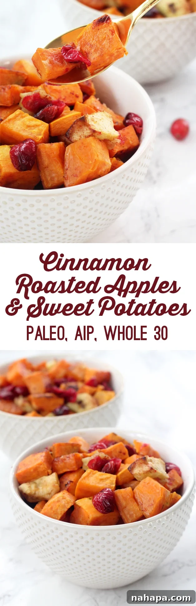 Roasted Cinnamon Sweet Potatoes & Apples