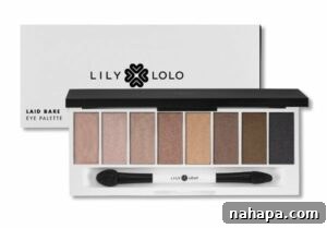 Paleo Holiday Gift Guide 9 An elegant eyeshadow palette by Lily Lolo, featuring a harmonious selection of earthy brown and soft pink shades. The pressed powders promise a blendable, natural finish.