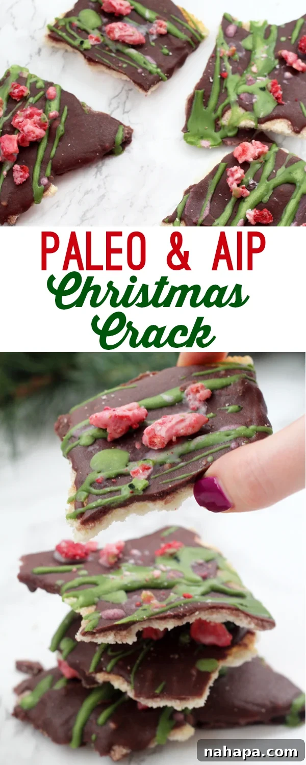 Paleo AIP Holiday Toffee Bars 6 Paleo Christmas Crack (AIP)