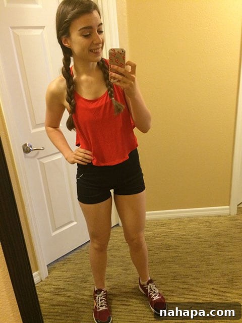 Thriving at Disney World: AIP Paleo Food Allergy Adventures 3 Blogger wearing Lululemon athletic wear and Nano sneakers, ready for a long day of walking at Disney World.