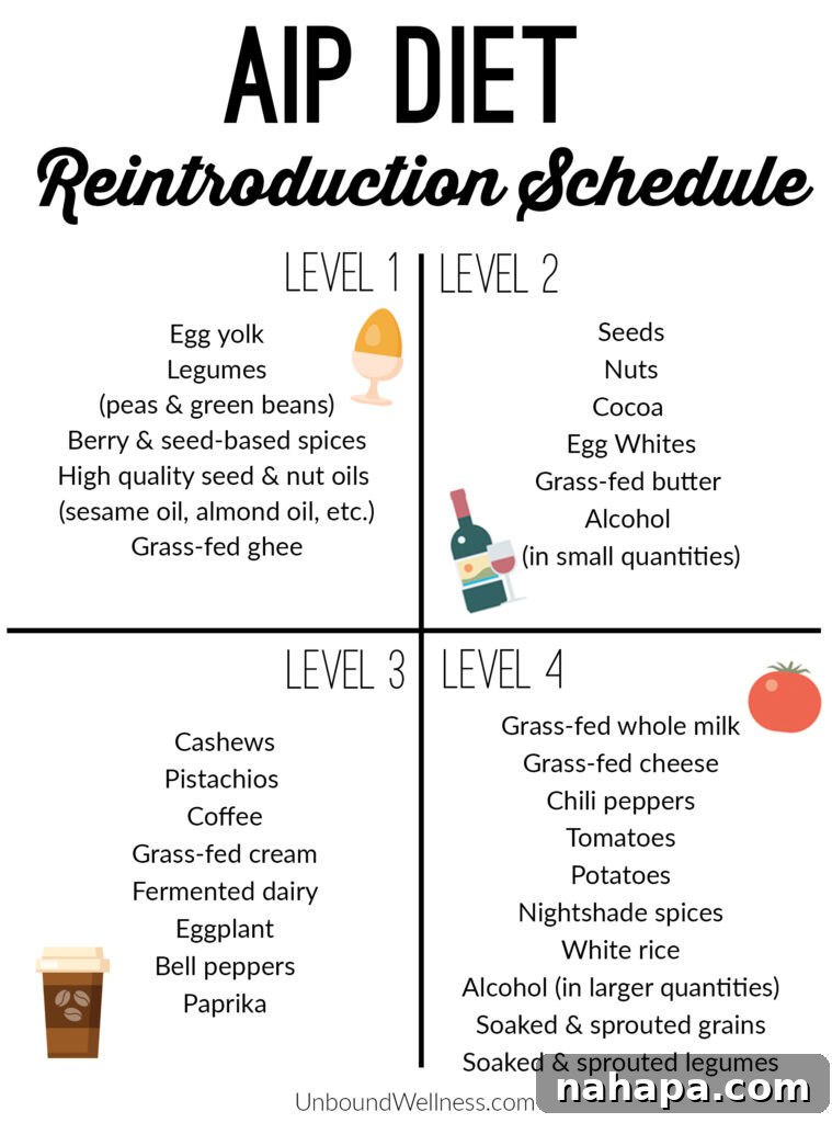 AIP Diet Your Blueprint for Autoimmune Recovery 3 AIP Diet Reintroduction Schedule - Phased Approach to Systematically Reintroducing Foods After Elimination
