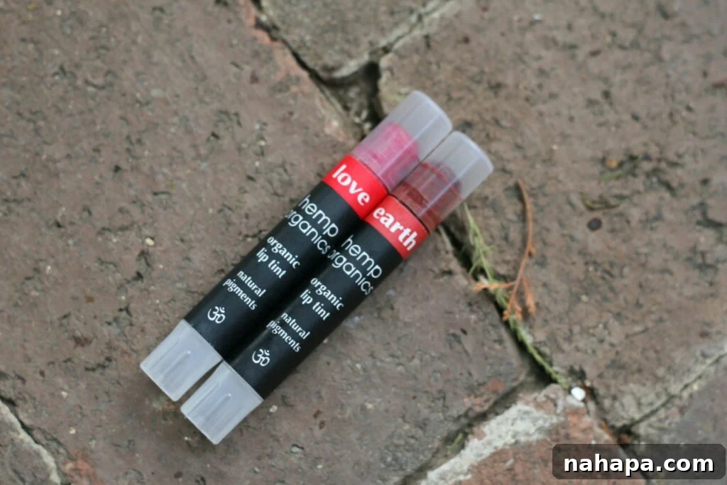 Colorganics Organic Lip Tint Review 2 Colorganics Love Lip Tint on Lips - Everyday Natural Look